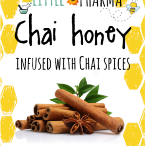 Our own blend of Chai spices infused into raw honey